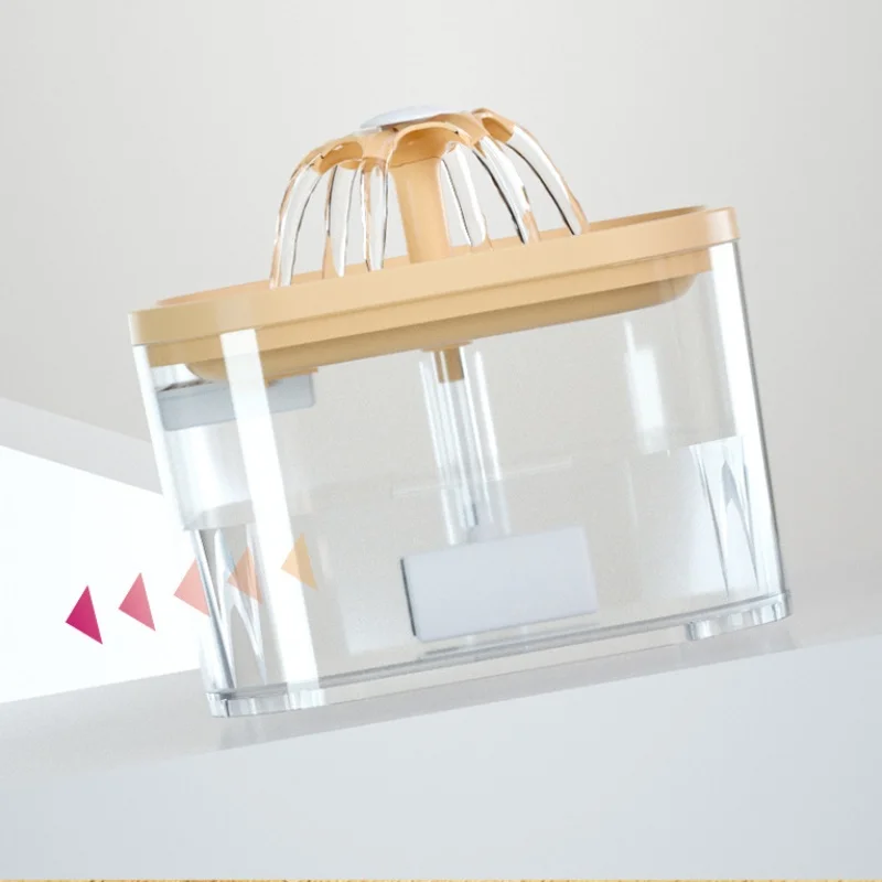 2.5L 애완 동물 자동 물 분수 LED 빛 울트라 침묵 애완 동물 식수 분수 USB 고양이 전기 음소거 애완 동물 급수기