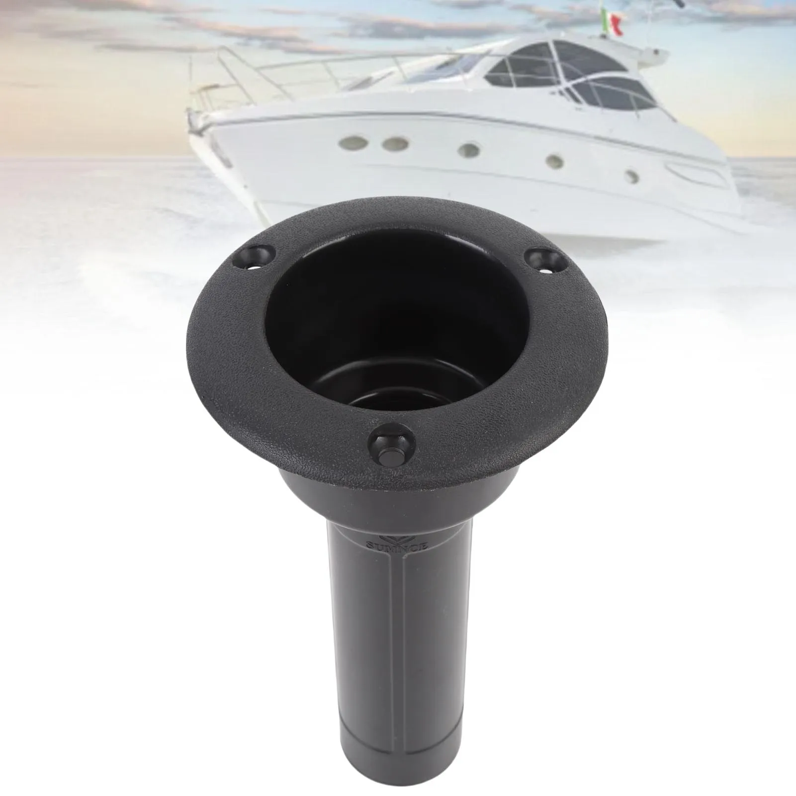 Boat Fishing Rod Cup Holder 224mm Anti Aging Easy To Use Fishing Rod and Cup Holder Adjustable Angles  for Yacht Ship