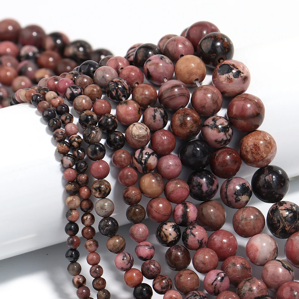 Natural Stone Round Beads - Tiger Eye, Amethyst, Agate, Jade for Jewelry Making & DIY Projects