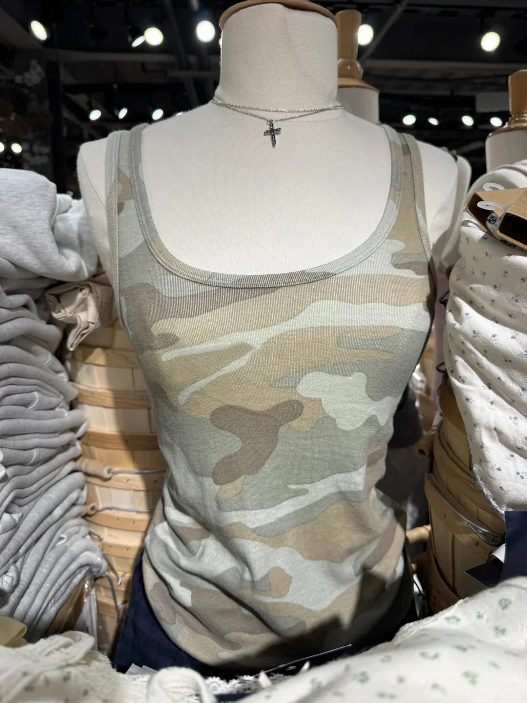 ตัวเลือกสินค้า เสื้อผ้าฝ้ายลายพราง วินเทจ Y2K เข้ารูป