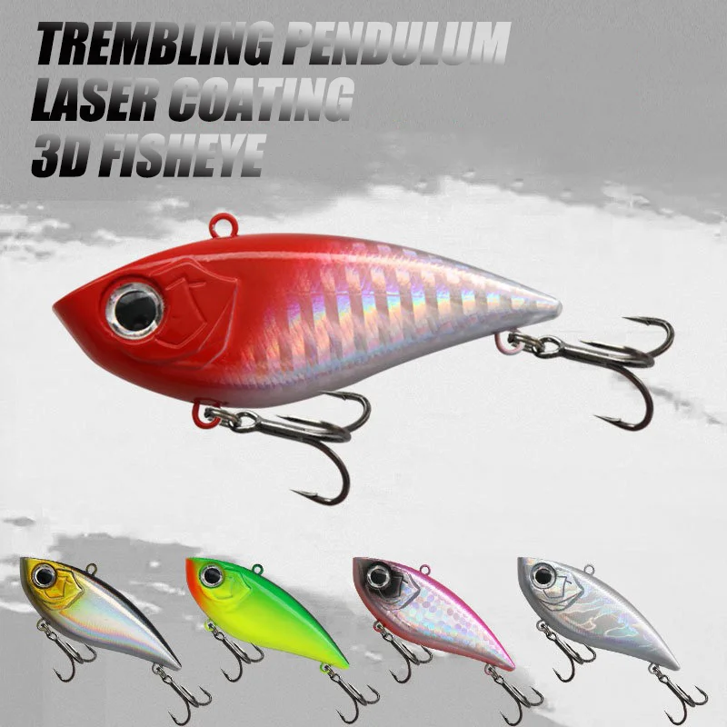 Kunststoff Vibration Angelköder 12g 14g 17g 20g ABS Hard VIB Swimbait Lipless Wobbler Sinking Bait Bass Pike