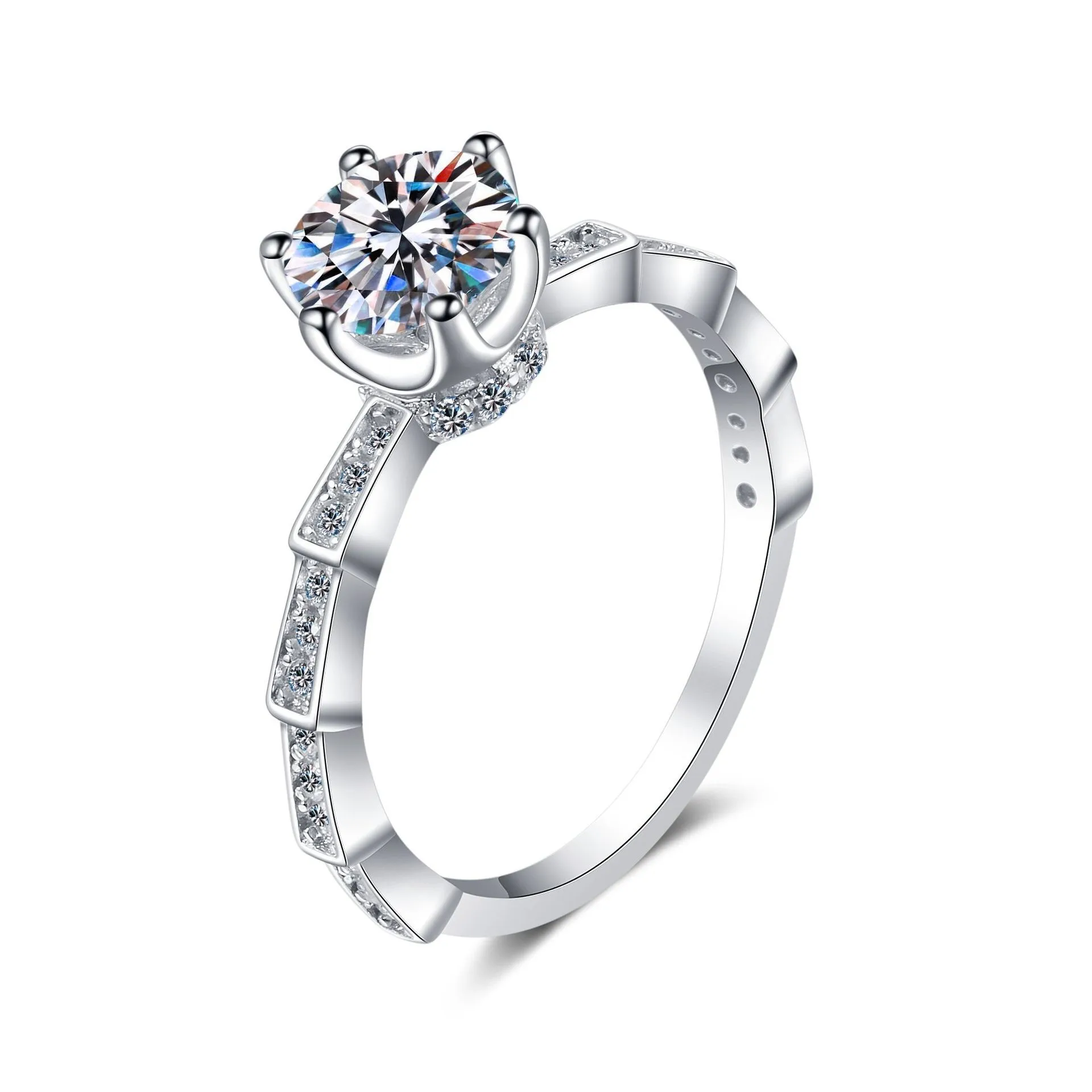 

AZ156-J Lefei Fashion Luxury Trend Classic Moissanite Fine Snake Bone Ring For Elegant Women 925 Silver Party Jewelry Charm Gift