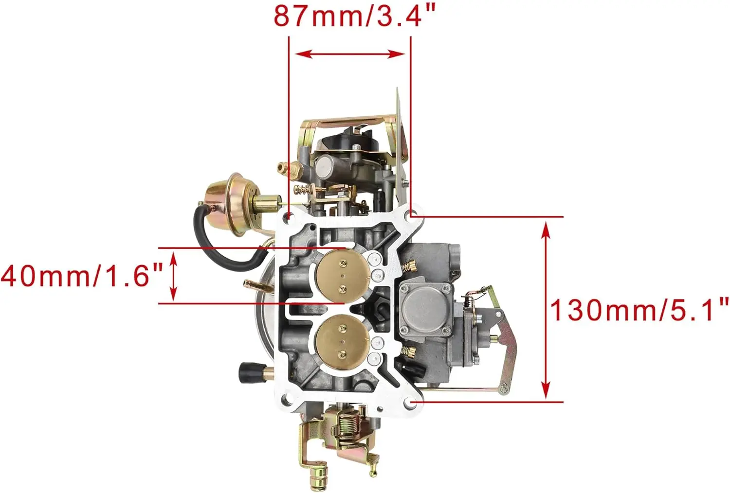 1964-1982 머큐리 엔진 289 Cu 302 Cu 351 Cu 4.7L 5.0L 5.8L OEM 2100 2150 A800용 2배럴 카뷰레터 교체품