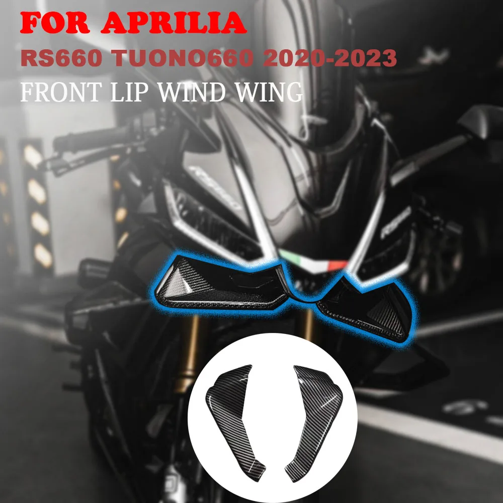 

Motorcycle Front Lip Wind Wing Cover Cone Aerodynamics Fairing Winglets For Aprilia RS660 TUONO660 2020 -2023