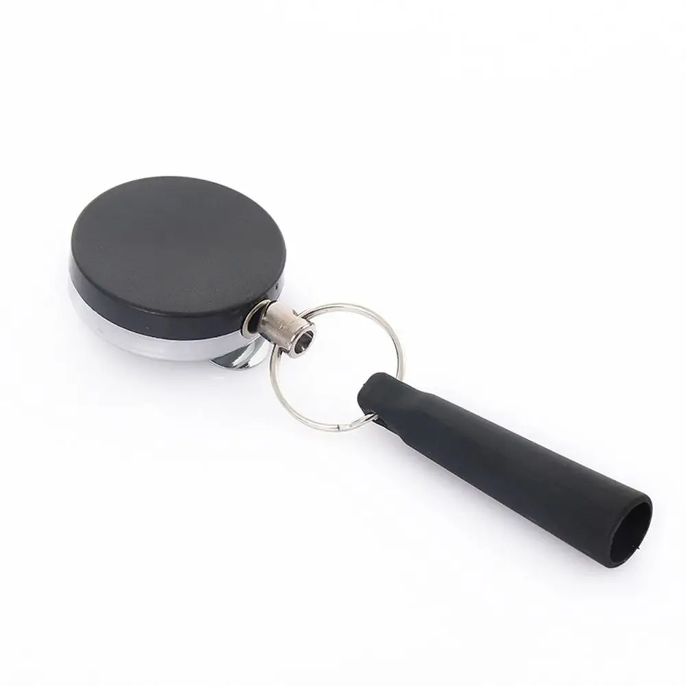 Heavy Duty Retractable Pen Pull Holder Key Ring Chain Belt Clip Pencils Anti Lost Rope Stainless Steel Silicone Carpenter