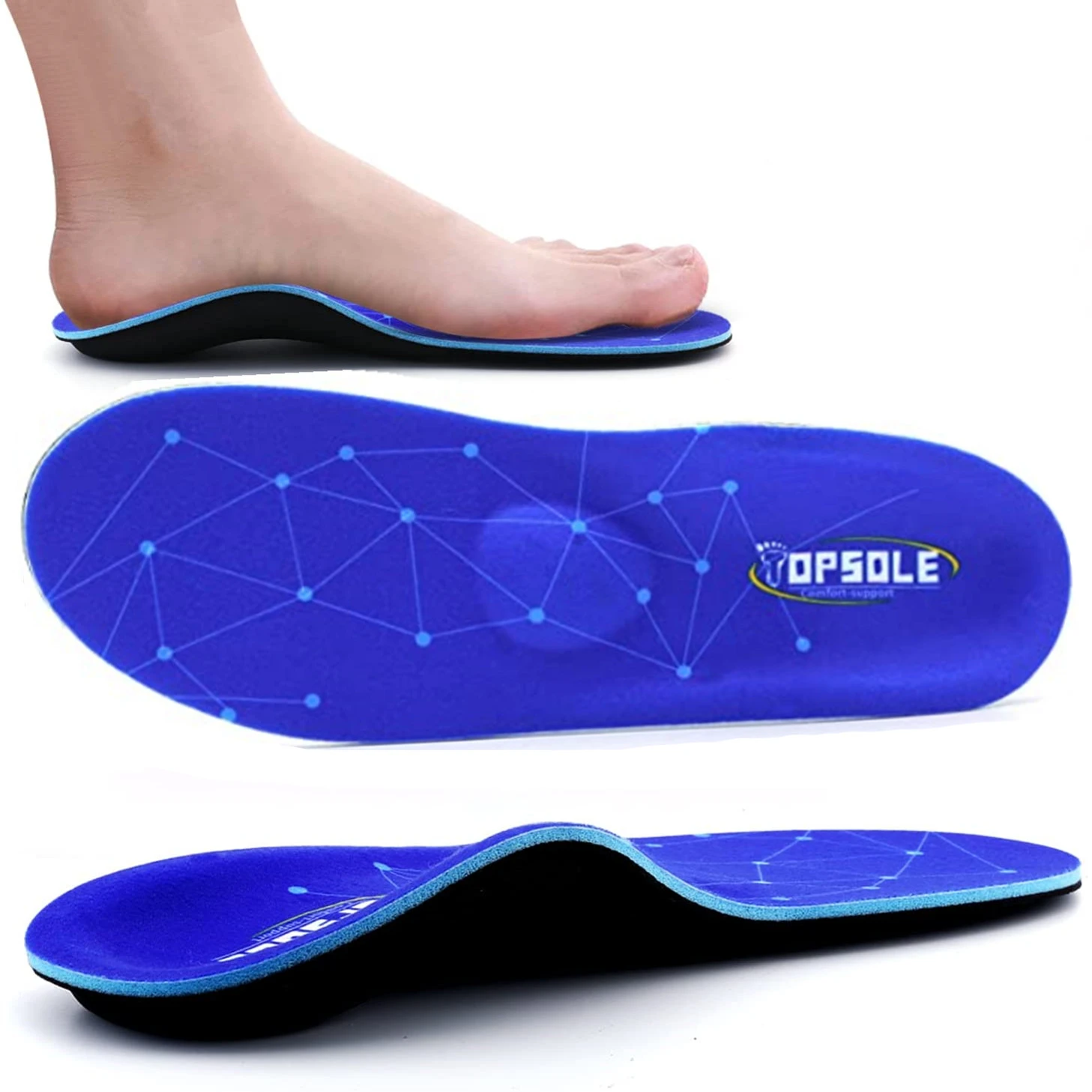 Plantillas ortopédicas para planos, soporte para ARCO, Plantar, zapatos para el dolor de talón, Tenis ortopédicos, envío gratis| | - AliExpress