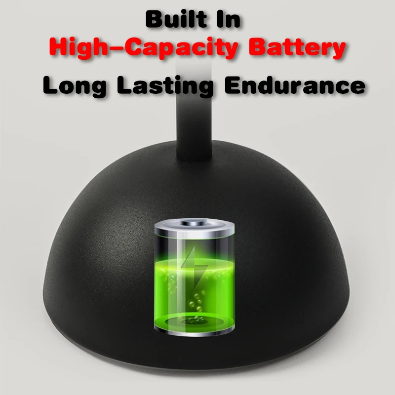 Reading Table Lamp Touch Control Wireless Desk Lamp Study Room Bedside Mushroom LED Light Desktop Decoration Pod Night Light 3