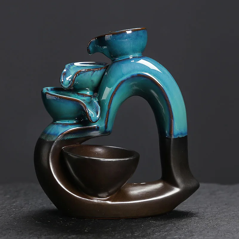 مبخرة عطرية من السيراميك ذات تدفق خلفي إبداعي أورو...