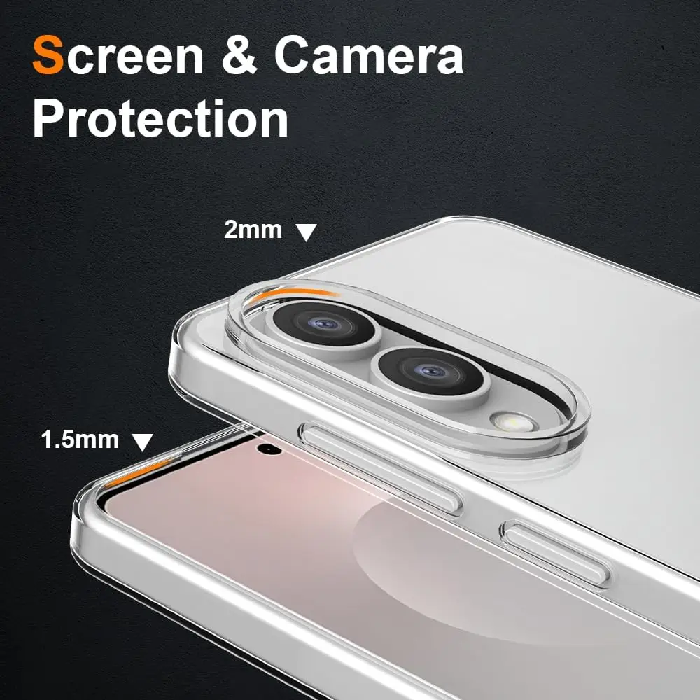 Ultra Thin Shockproof Silicone Case - Soft Transparent Back Cover