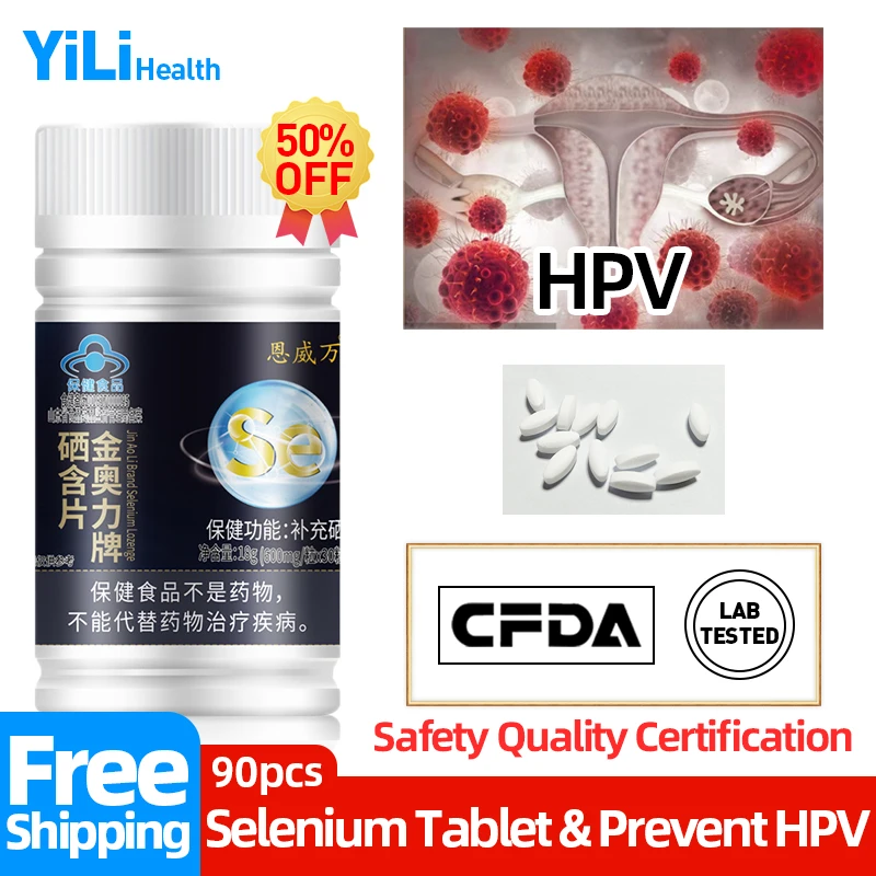 Selenium Tablet Supplements for Prevent Infection HPV Genital Wart