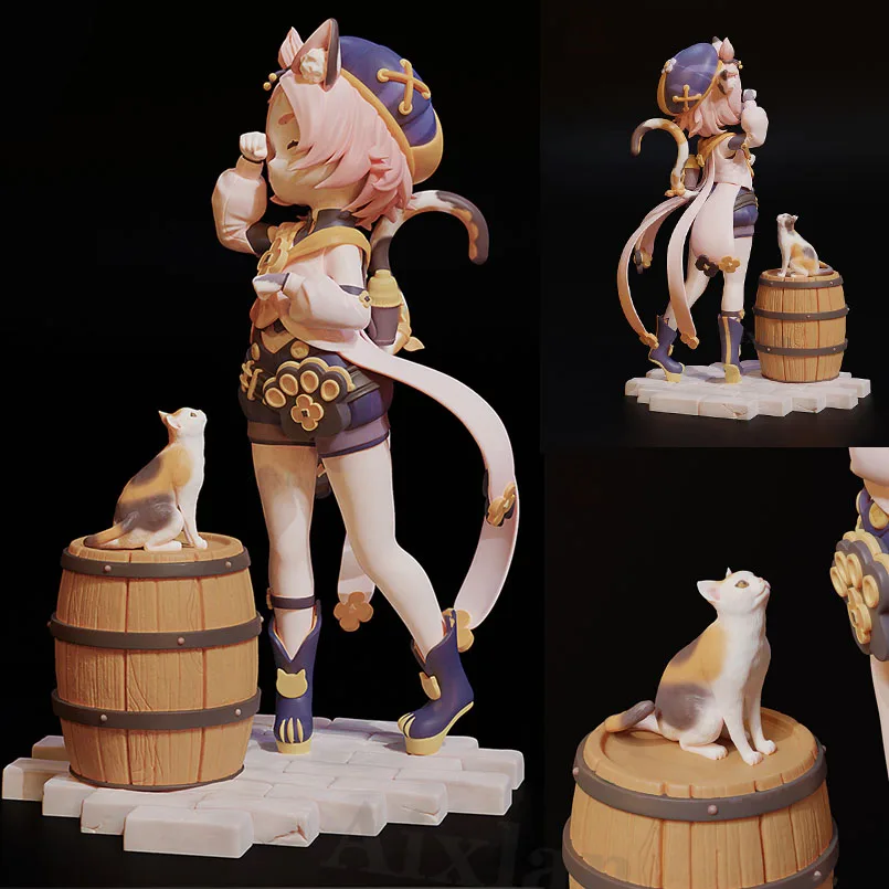 статуэтки персонажей. диона геншин импакт статуэтка. фигурка дионы. фигурка дионы. Diona figure unpan new.