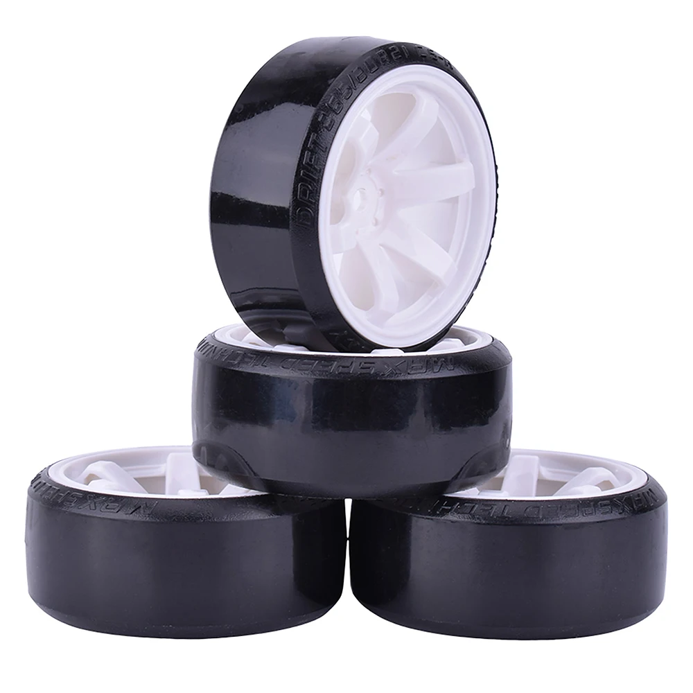 4PCS 1/10 RC Drift Cars Wheel Hub Hard Pattern Tyre for 1:10 HSP Redcat Wltoys WPL Tamiya Traxxas RC Drift Car Accessories Toys S0cb16afcd26e4ea3814d112fac99d9940
