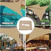 2m/3m/4m/5m/6m Sun Shelter Waterproof Sun Shade Sail Square Rectangle Triangle Garden Terrace Canopy Pool Shade Camp Hiking Yard 5
