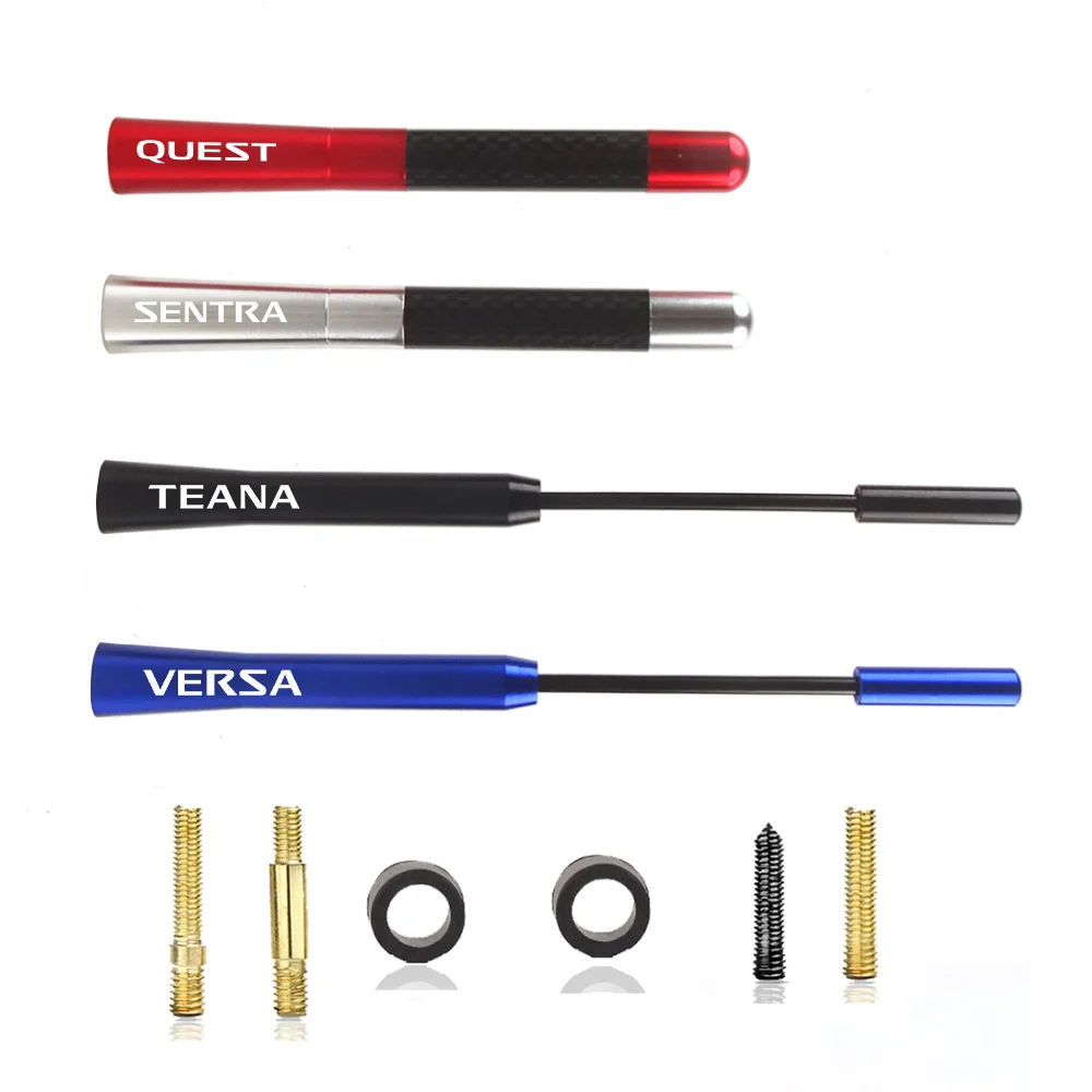 New 17Cm Car Antenna Auto Carbon Fiber Radio Aerial Car Accessorie For Nissan Pulsar Qashqai Quest Quon Rogue Roox Sentra Serena