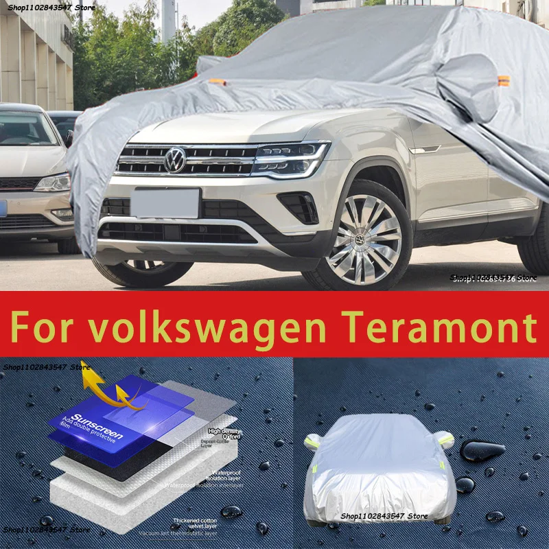 

For VW Teramont Outdoor Protection Full Car Covers Snow Cover Sunshade Waterproof Dustproof Exterior Car accessories