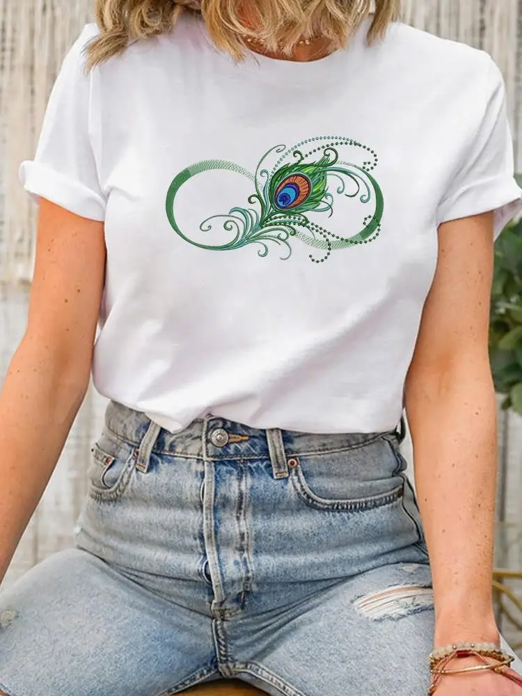 Butterfly Trend Cute 90s Short Sleeve Lady Female Shirt Tee Fashion Clothes Women Print Spring Summer Graphic T-shirt