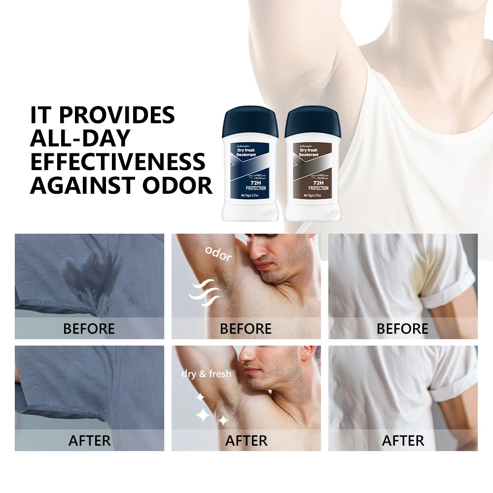 Deodorant Stick Long Lasting Men's Perfumes for Long-lasting Men Body Deodorant Stick Men's Sweat Remover Fragrances & Deodorants Underarm