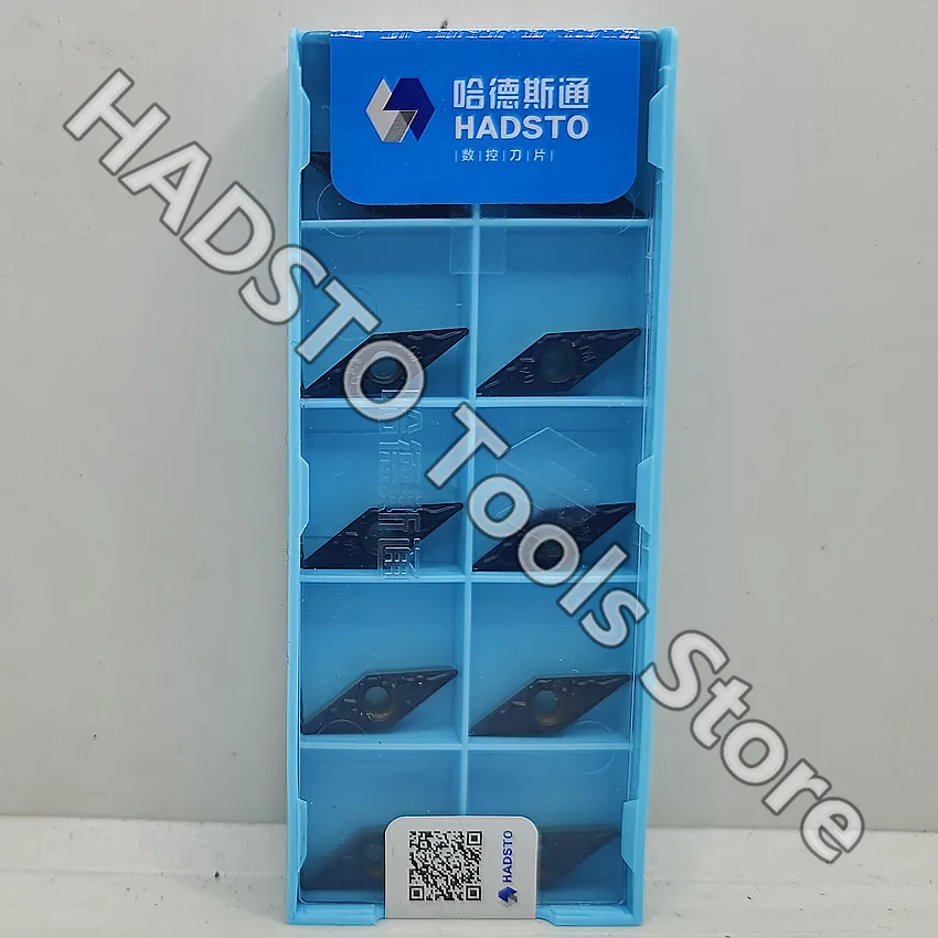 10pcs VBMT110304-TM HS8125 VBMT110304-TM VBMT110304 VBMT221 HADSTO CNC carbide inserts Turning inserts For Steel