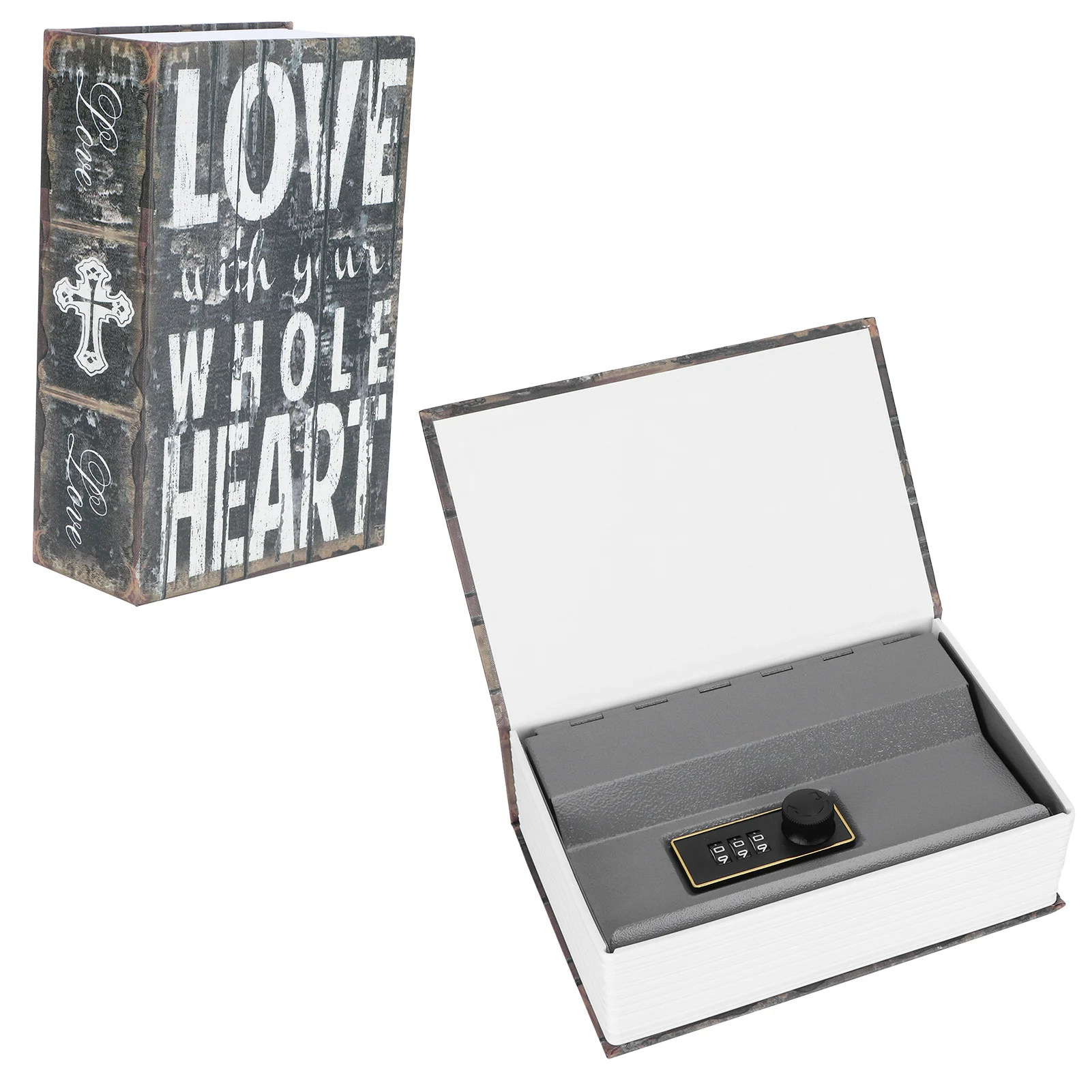 Safe Box Valuables Security Dictionary Book With Lock Security Key Lock Secret Book Code Money Simulation Book Cash for Home 3