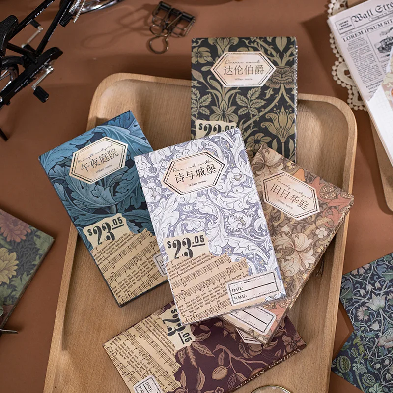 Vintage Literature and Art hand tent DIY decorative foundation paper hand made Scrapbooking Junk Journal Supplies 60pcs/boxed scrapbook paper