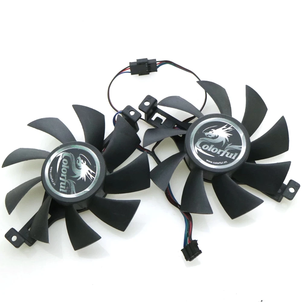 Dc12V 75Mm 4 Fili 4Pin Vga Ventola Per Igame Gtx1050Ti Gtx950 Gtx960 Gtx970 Ventola Di Raffreddamento Della Scheda Grafica