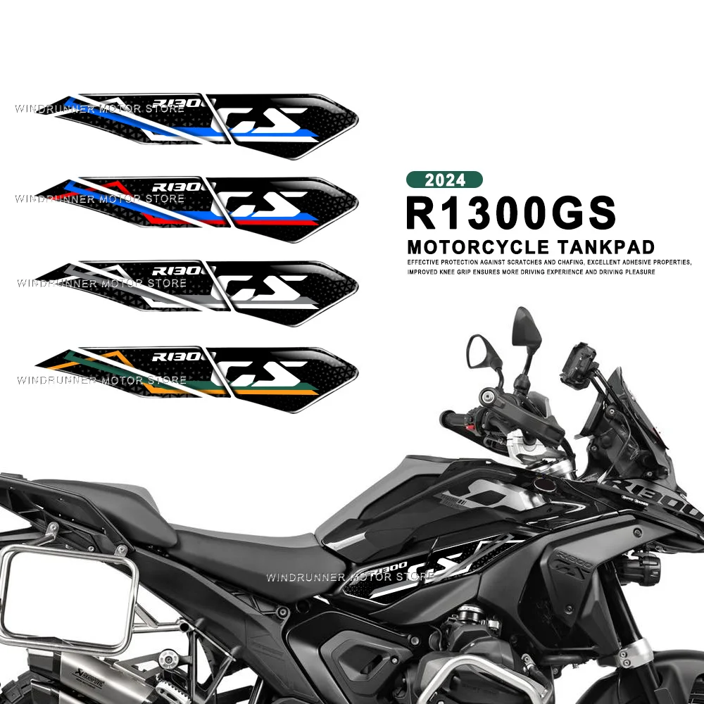 

3D Resin Motorcycle Gas Fuel Tank Pad Protector Decal Non-slip Stickers FOR R1300GS R 1300GS 2024
