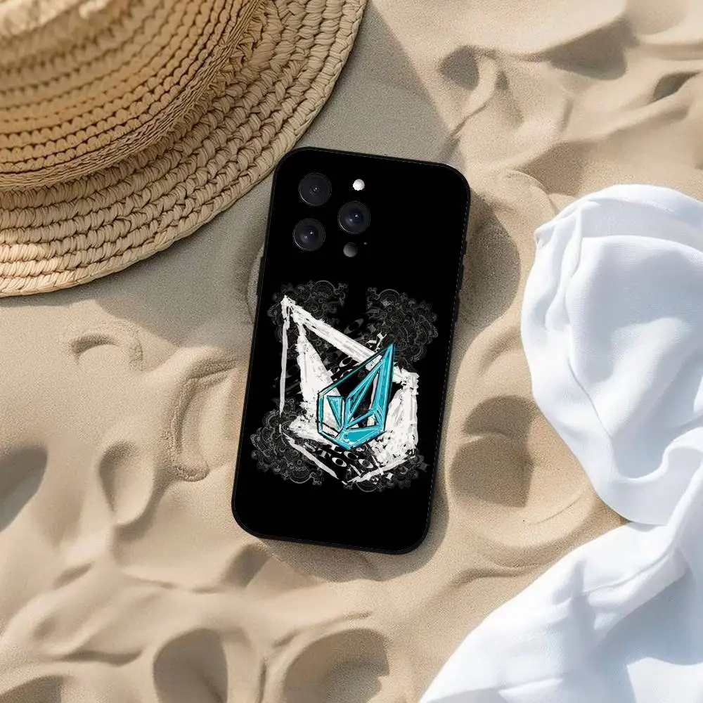 Sleek V-Volcom Soft TPU Phone Case with Skin-Friendly Design