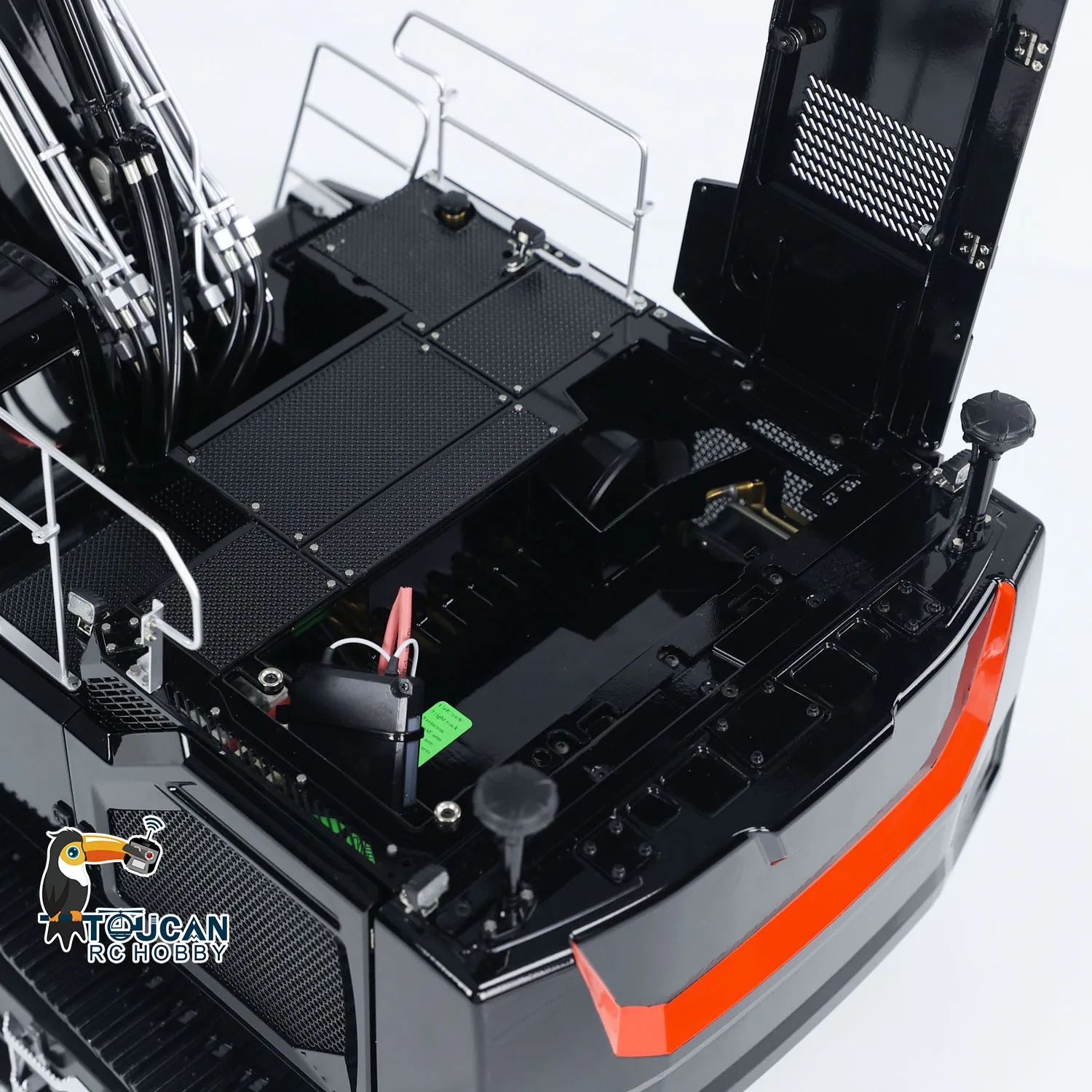 LESU 945 RC Hydraulic Excavator 3-Arm Metal Digger RTR 1/14 Remote Control Heavy Duty Machine PL18EV Lite Light System Toy Model 5