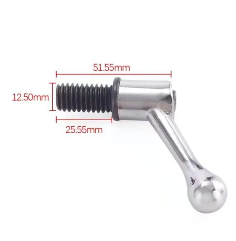 Turret Milling Machine Accessories M8 Milling Machine Handle Spindle Locking Handle Screw M12 M1/2 Workbench Adjustable milling machine tools