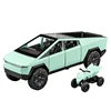 1/32 Tesla Cybertruck Pickup Model S Model X Model Y Toy Car Diecast Metal Off Road Collection Pull Back Sound Light Gift Boy 5
