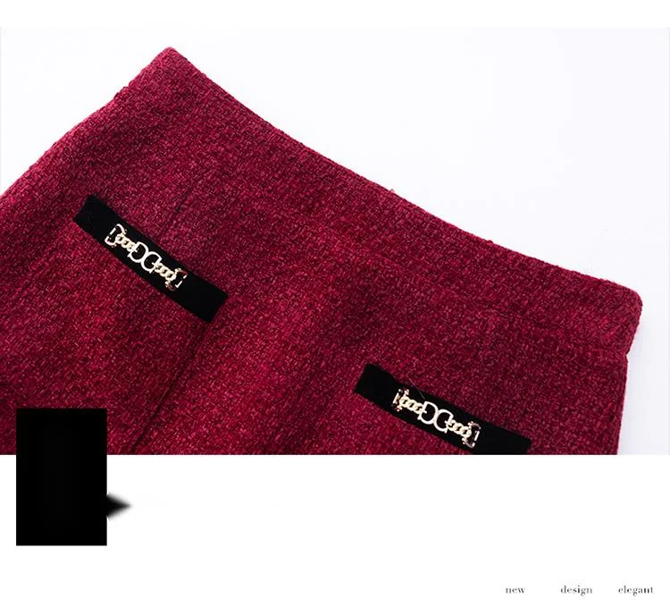 [Nuovo] 2024 Autunno Xiaoxiang Moda Piccolo Cappotto Gonna A-line Corto Due Pezzi Set con 20 Capelli_voghion.com