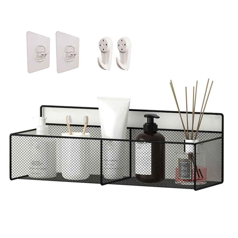 Zidna košara za pohranu Metalna mrežasta polica za kupaonicu Organizator za tuš kadu