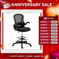 Drafting Chair, Tall Ergonomic Mesh Office Chair for Standing Desk 1