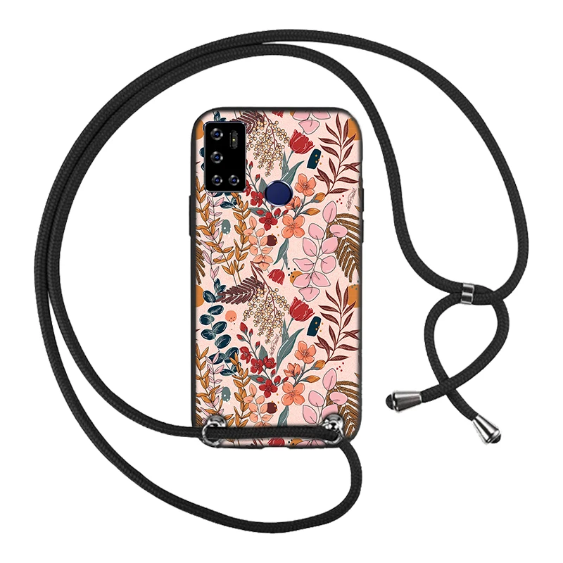 Necklace Lanyard Rope Cover Case For Meizu Note 8 Note8 9 Note9 16s Pro 16t M8 Lite X8 M10 Pro 6 Plus Phone Cases Unique Daisy meizu phone case with stones Cases For Meizu