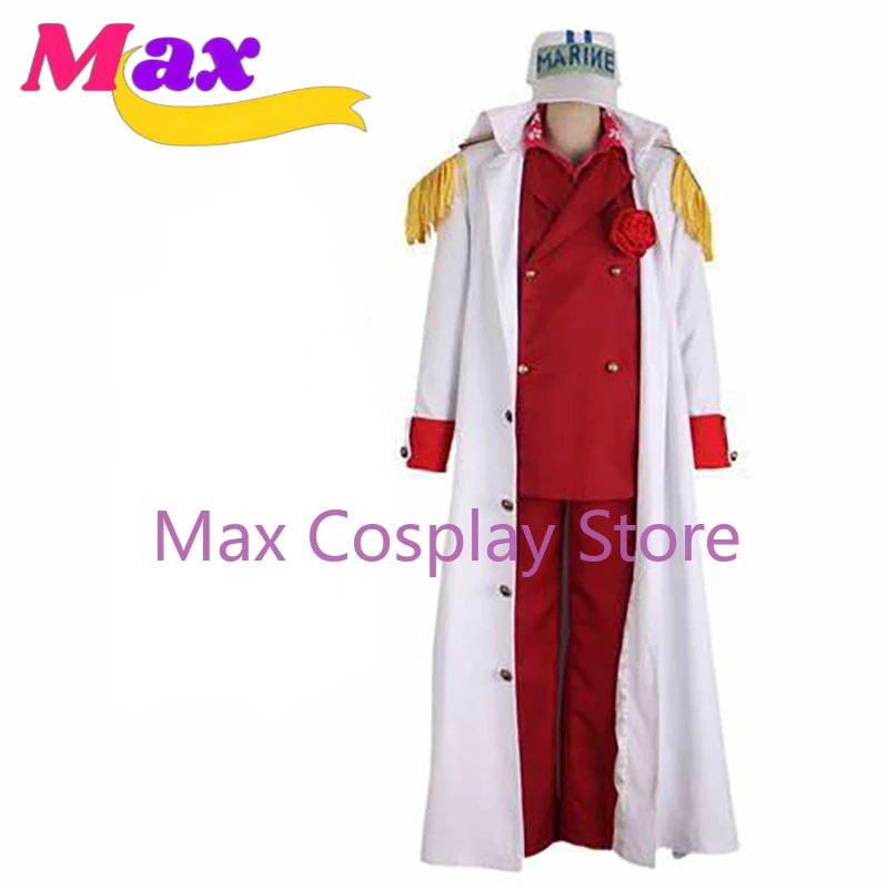 

Max Anime Cosplay Costumes Akainu Sakazuki Borsalino Sengoku Justice White Navy Uniforms Halloween Women Men Cos Gifts