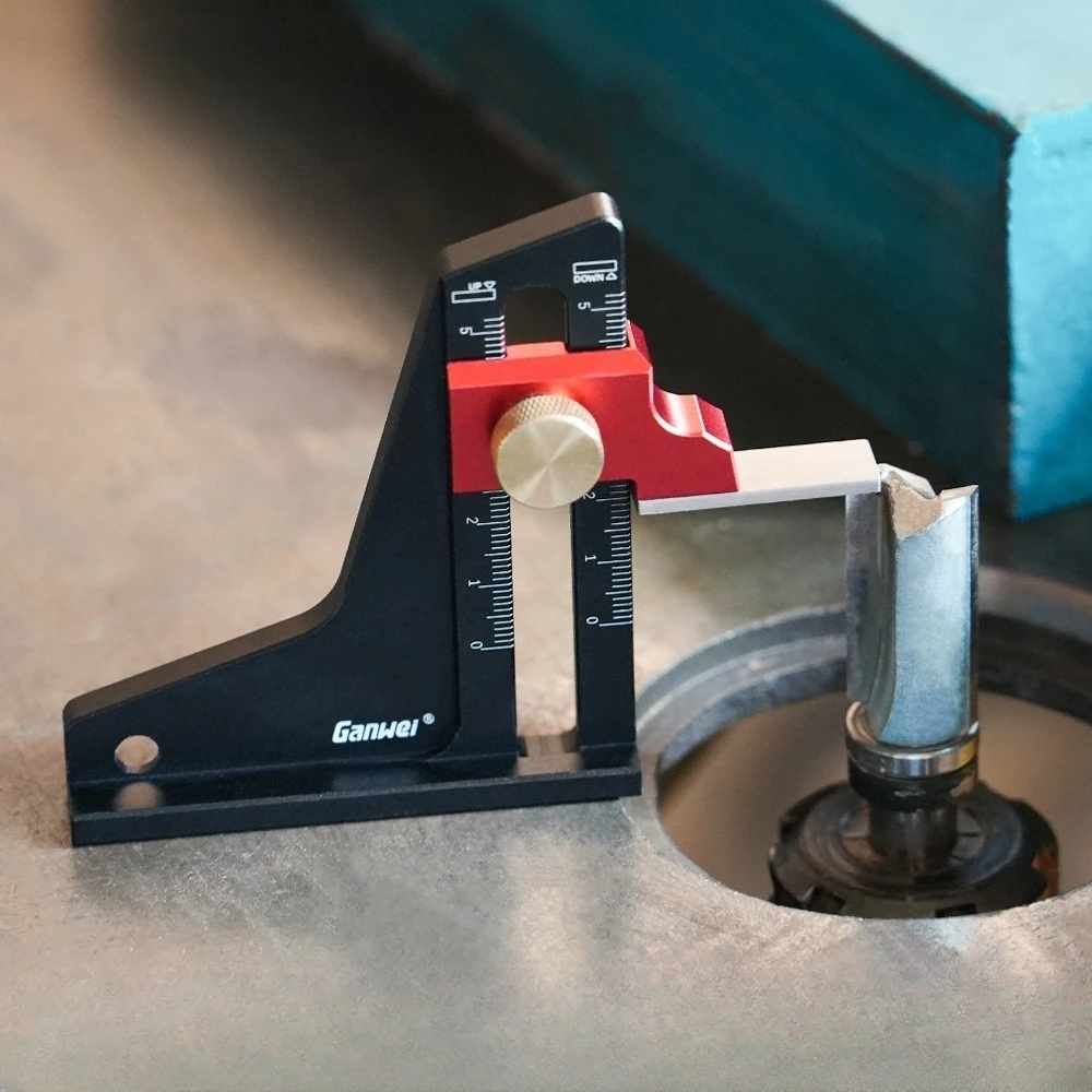 Jauge De Hauteur 0-55 Mm - Alliage Aluminium - Pour Réglage Scie, Fraiseuse - Travail Du Bois