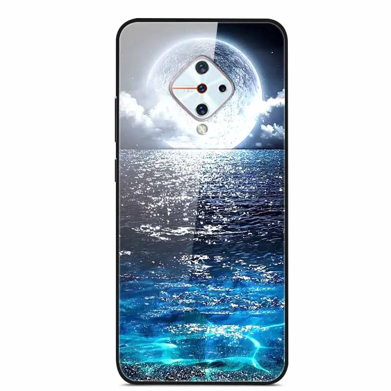 Premium Tempered Glass Back Case with Soft Bumper