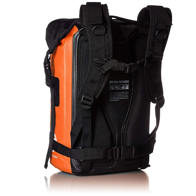 Stream Trail Waterproof Outdoor Drytank 25L D2 Backpack Dry Bag Water Resistant Daypack Heavy Duty Roll-Top Closure Padded Back