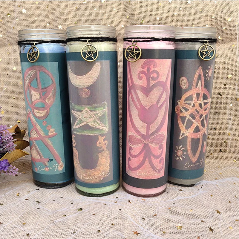 7 Day Candle Rituals Glass Candle Soy Wax Prayer Candle Jar 830g