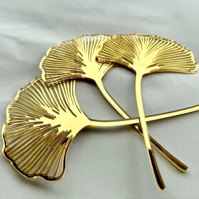 Happy Birthday Gold Ginkgo Leaves Acrylic Cake Topper Baking Accessories Party Supplies