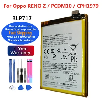 BLP717 4035mAh 100% Original Battery For OPPO RENO Z PCDM10 CPH1979 Battery Batteries + Free Tools