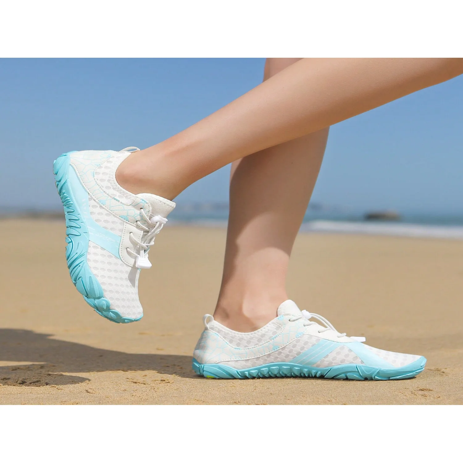 Women's Outdoor Lightweight Water Sports Shoes, Quick-Dry Aqua Shoes, Multifunctional Socks Shoes