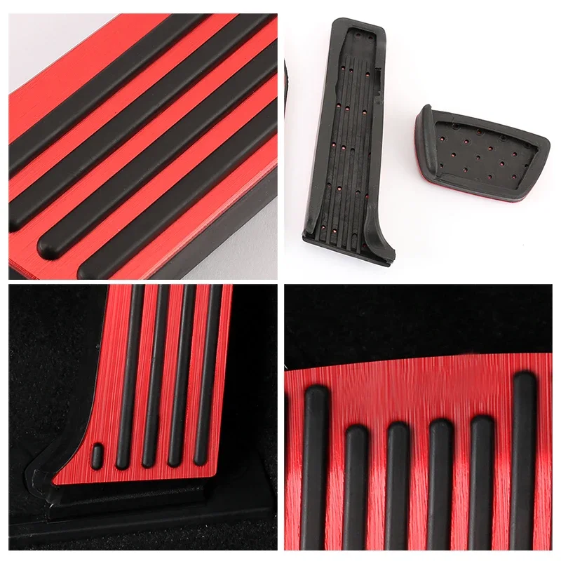 For Toyota RAV4 XA50 Car Accelerator Fuel Brake Foot Rest Pedals Plate Cover Pads Accessories