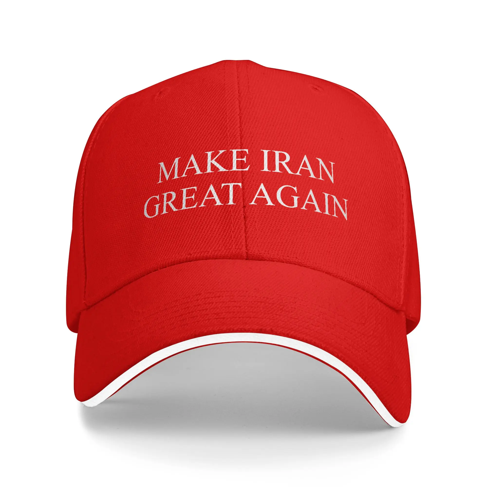 Make Iran Great Again Sonnenhut, Frühlings-Sonnenschutzkappe, modische Baseballkappe für Herren und Damen, neue Outdoor-Hüte – Detail 2