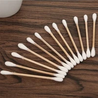 500pcs Double Head Cotton Swab Women Makeup Cotton Buds Tip for Wood Sticks Nose Ears Cleaning Health Care Tools 2