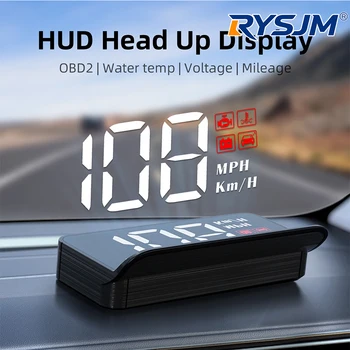 Pantalla HUD OBD2 M3, Computadora de Abordo para Auto, Proyección de Letras Grandes en el Parabrisas, E-OBD y GPS, Compatible con Todos los Autos M1 1