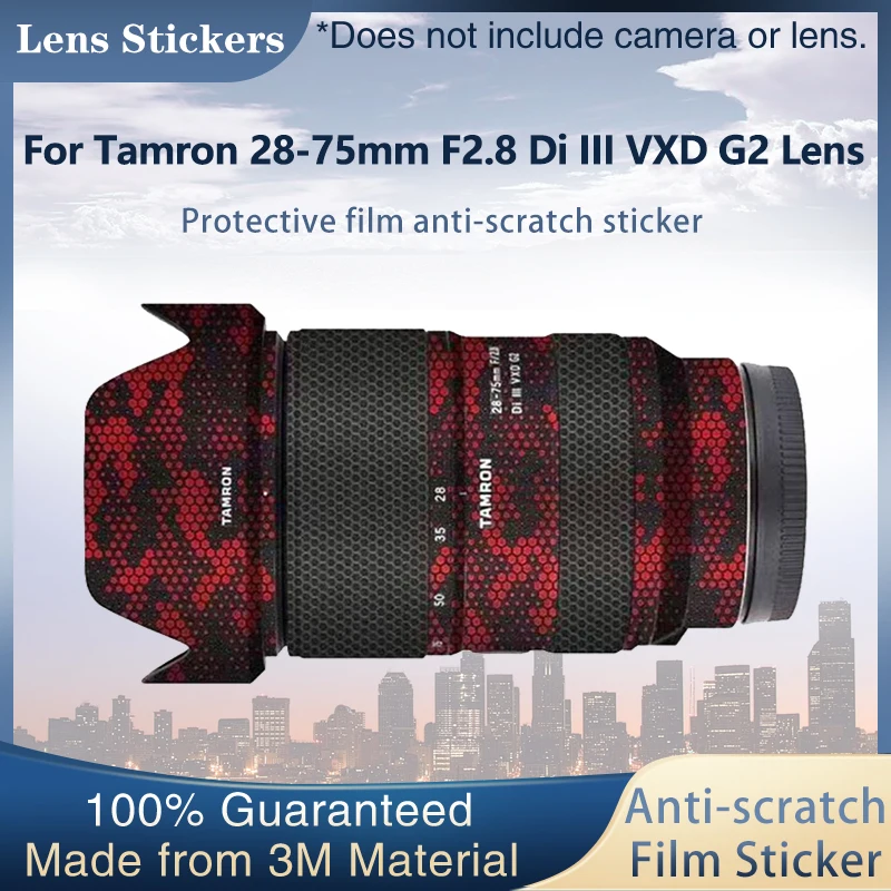 

28-75/2.8 II A063 Camera Lens Sticker Coat Wrap Protector Film Decal Skin For Tamron 28-75mm F2.8 Di III VXD G2 For Sony Mount