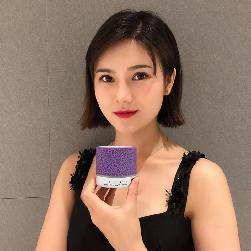 Bluetooth Mini Speaker Wireless Speaker Colorful LED TF Card USB Subwoofer Portable MP3 Music Sound Column for PC Phone
