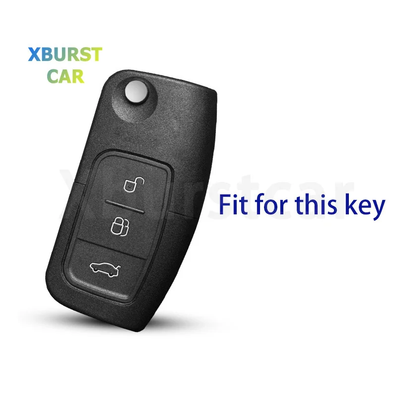 Premium TPU Flip Folding Car Key Case Cover Shell - Ford Accessories