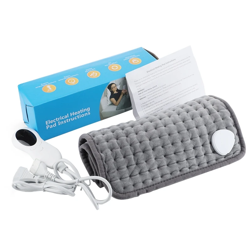 Heating Pad For Back Pain Relief & Cramps,10 Heat Settings Electric Heated Pad, Gifts For Women Men,12X 24 Inch EU Plug